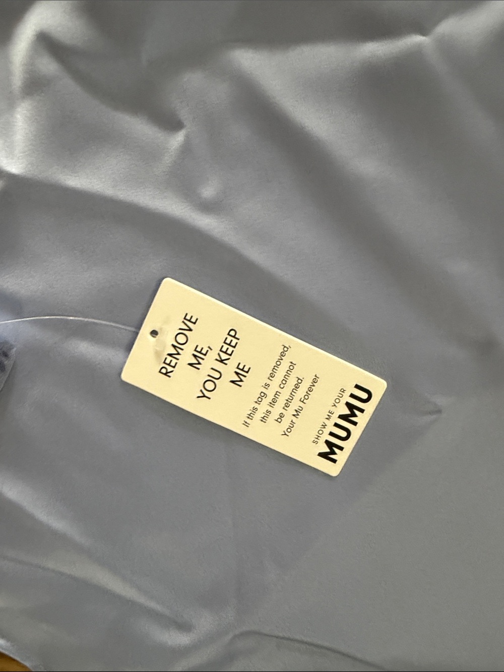 Show Me Your MuMu Light blue Lisa Mini satin backless Halter Dress - Picture 7 of 8